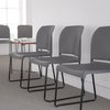 Flash Furniture Gray Plastic Stack Chair RUT-238A-GY-GG